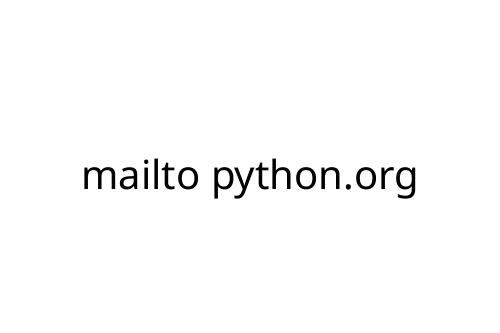 mailto python.org